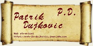 Patrik Dujković vizit kartica